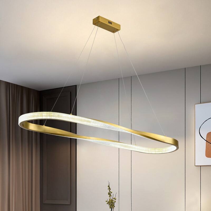 Modern Led Chandelier Dimmable Pendant Light Kitchen Island Lighting