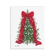 preview thumbnail 1 of 5, Stupell Festive Greenery with Ribbon Wall Plaque Art Design By Sara Baker 11 x 14