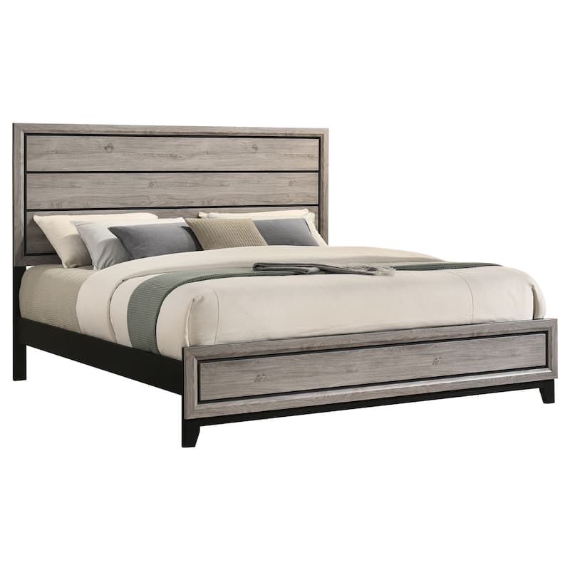 Watson Transitional Wood Panel Bed
