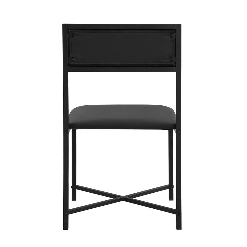 Modern 5-Piece Extendable Dining Table Set, 63" Kitchen Foldable Wooden Table with Lower Storage Shelf and 4 PU Leather Chairs