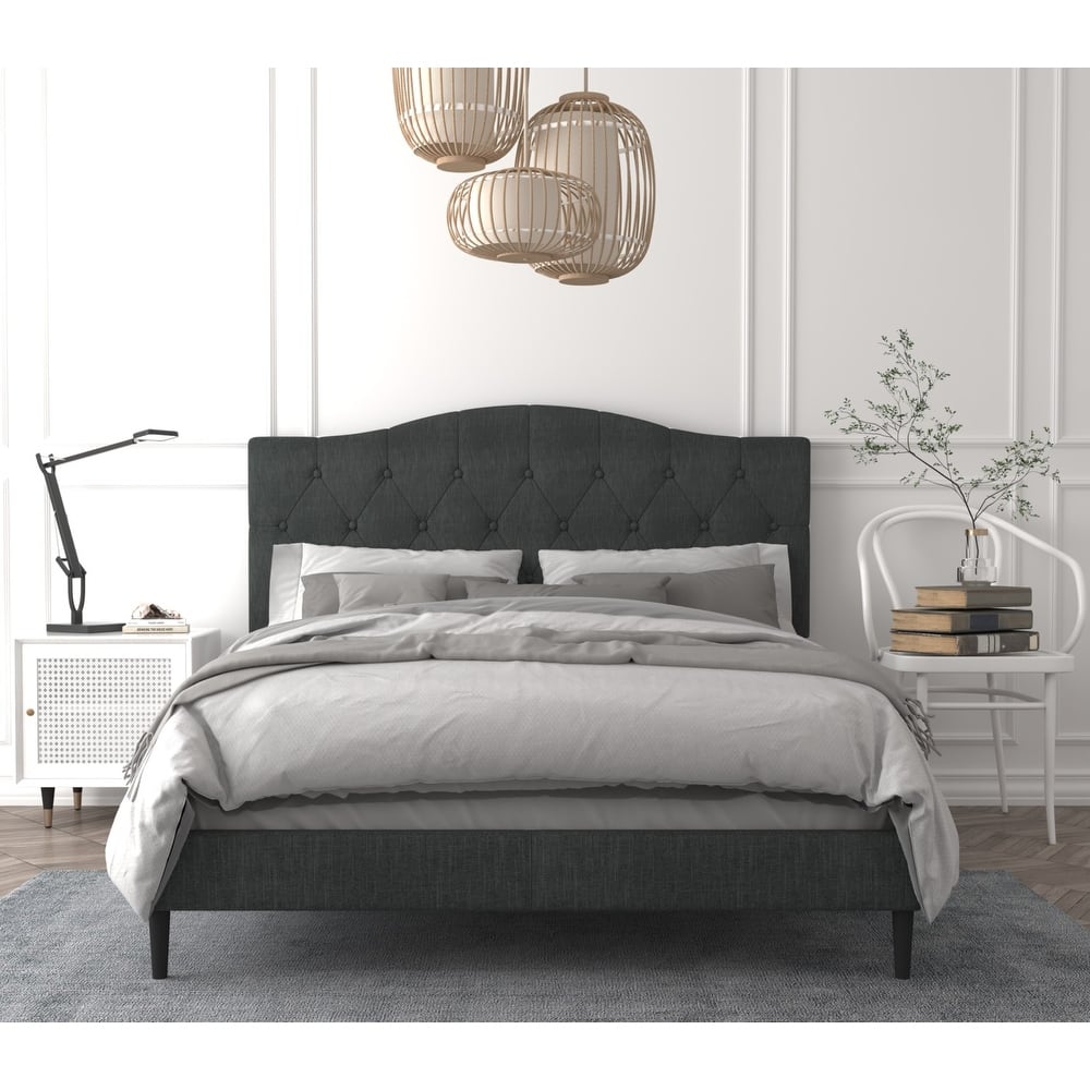 Mason Tufted Upholstered Platform Bed