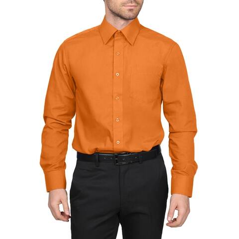 Buy Orange, Long Sleeve Dress Shirts Online at Overstock | Our Best ...