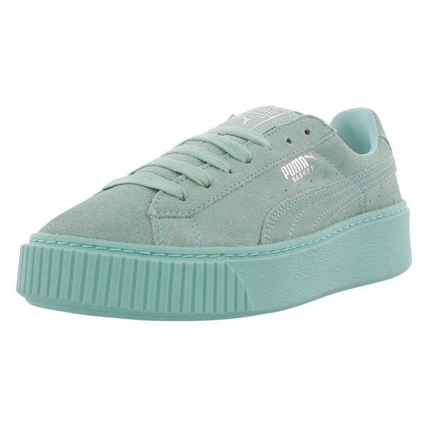 puma basket mint green