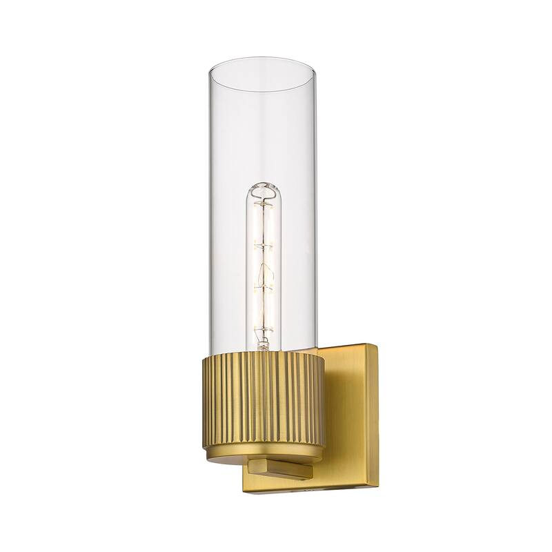 Innovations Lighting 428-1W-13-5 Bolivar Sconce Bolivar 13" Tall Wall - Brushed Brass / Clear