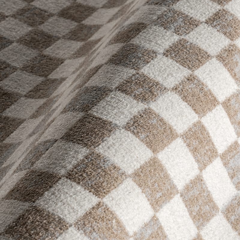 Nuloom Lulie Checkered Machine Washable Area Rug