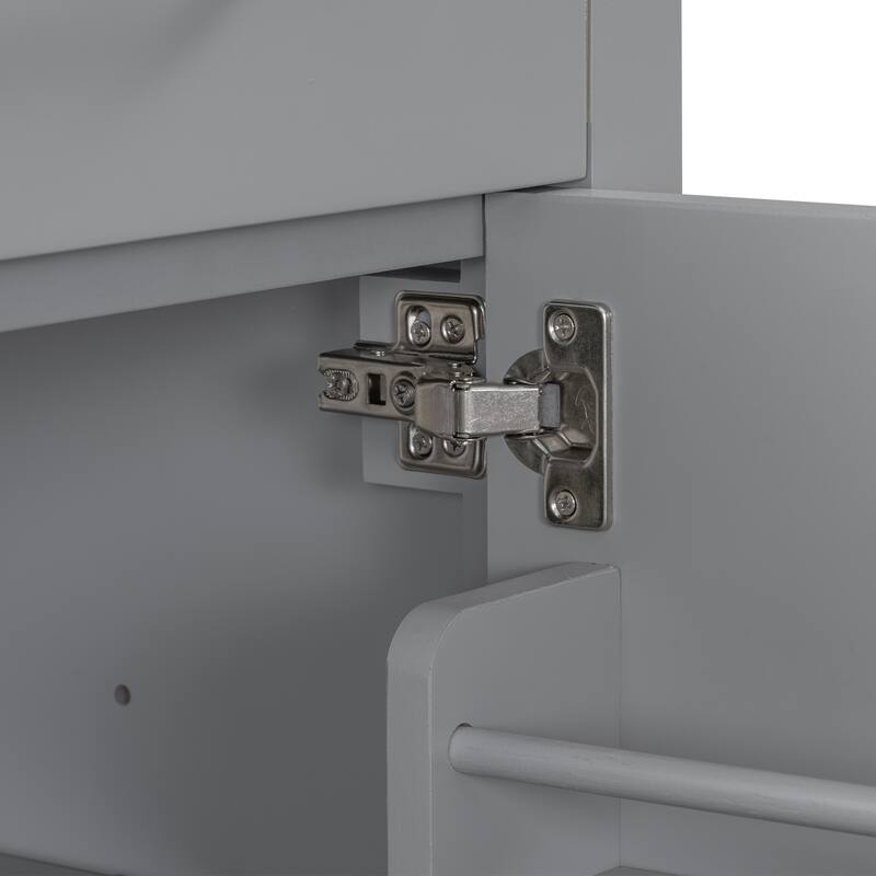 60" Modern Gray Bathroom Vanity Set with Double Vanities (Separate)