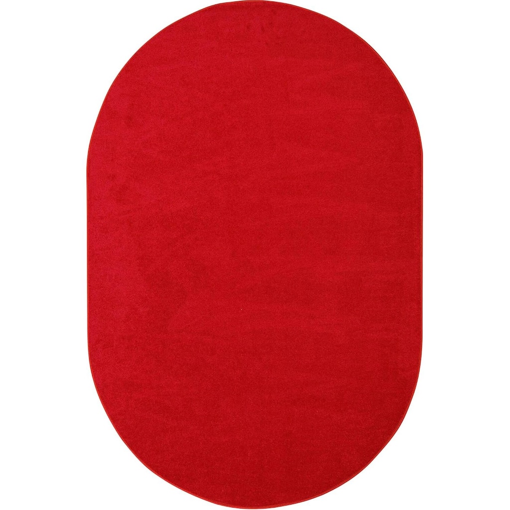 6'x9' area rug in Red - durable soft decorative rug for home, living room & bedroom - 6' x 7'
