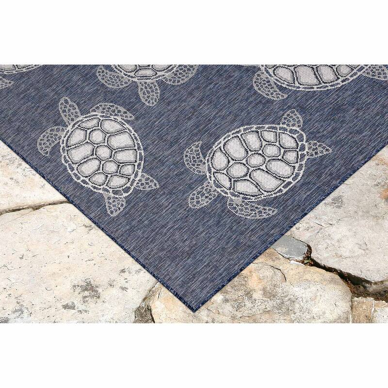Liora Manne Carmel Collection Sea Turtles Indoor/ Outdoor Area Rug