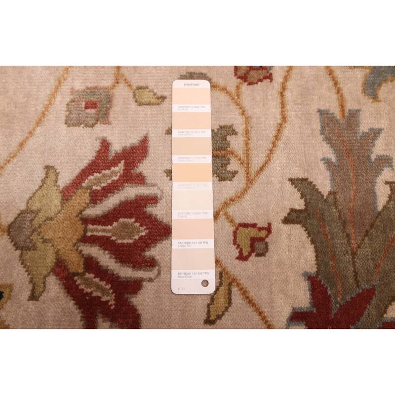 ECARPETGALLERY Hand-knotted Jules Serapi Ivory Wool Rug - 8'11 x 11'10