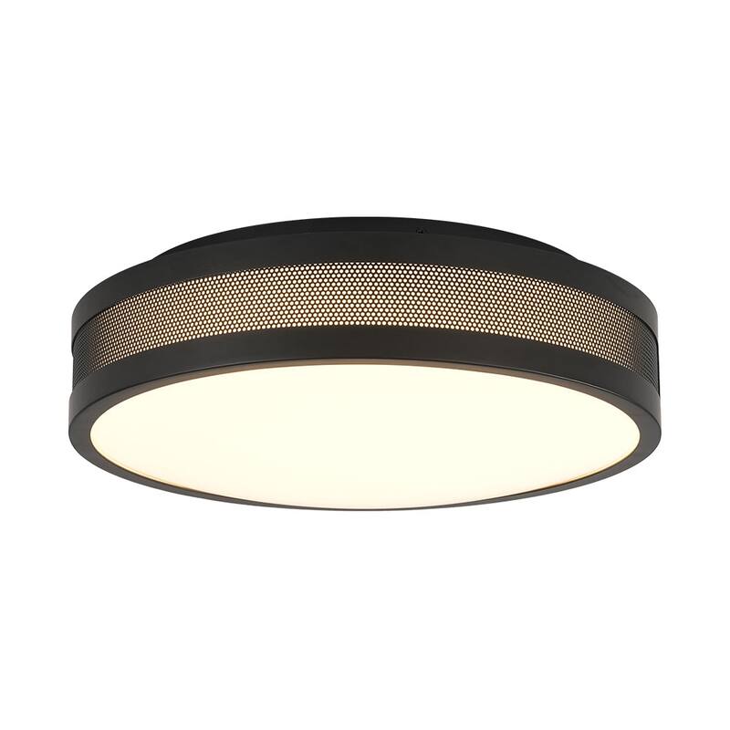 Modern Mesh Design Round Dimmable LED Flush Mount Ceiling Light