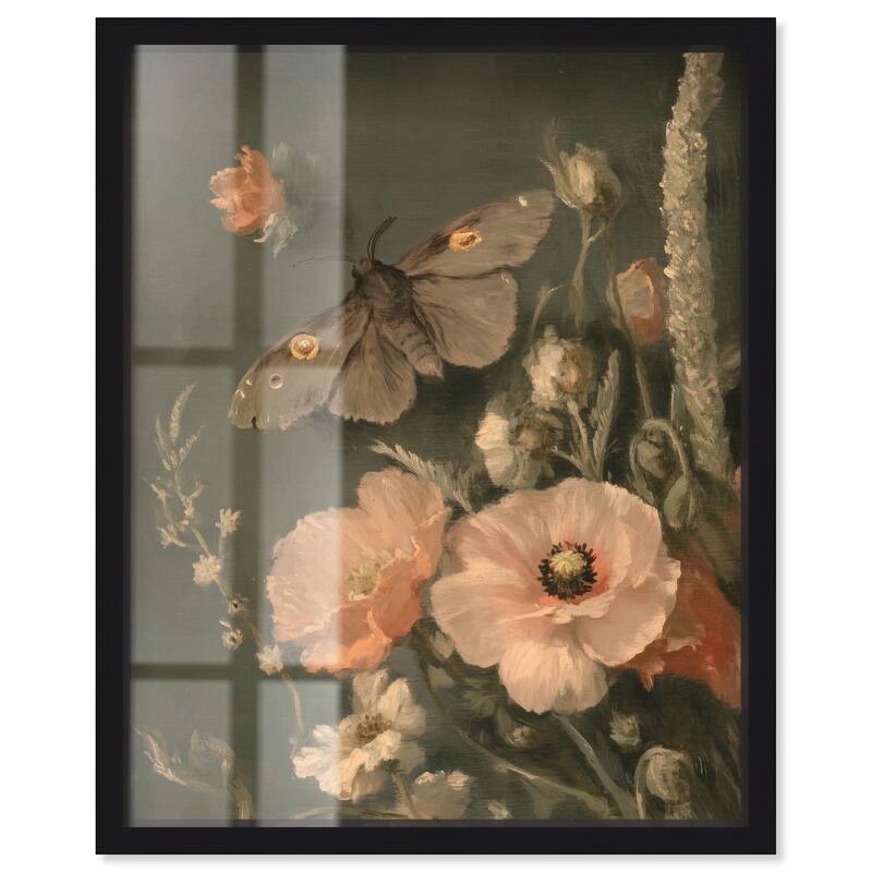 Shadowed Flutter Shadowbox by Art Remedy - Black - 24" x 30"