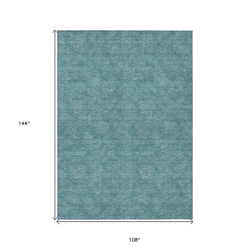 HomeRoots Geometric Transitional Rectangle Outdoor Rug