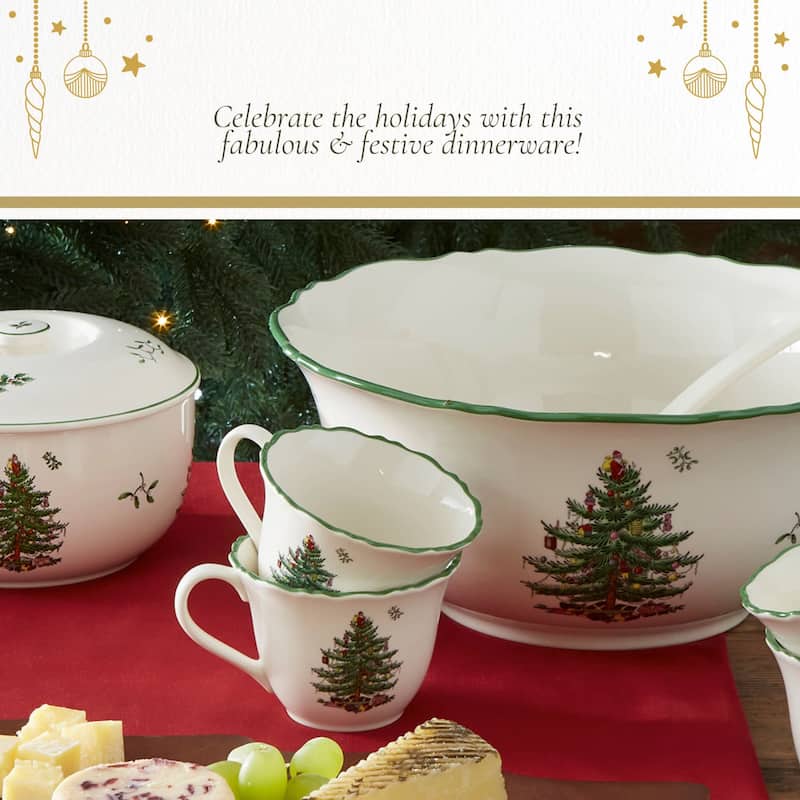 Spode Set of 2 Christmas Tree Punch Cups