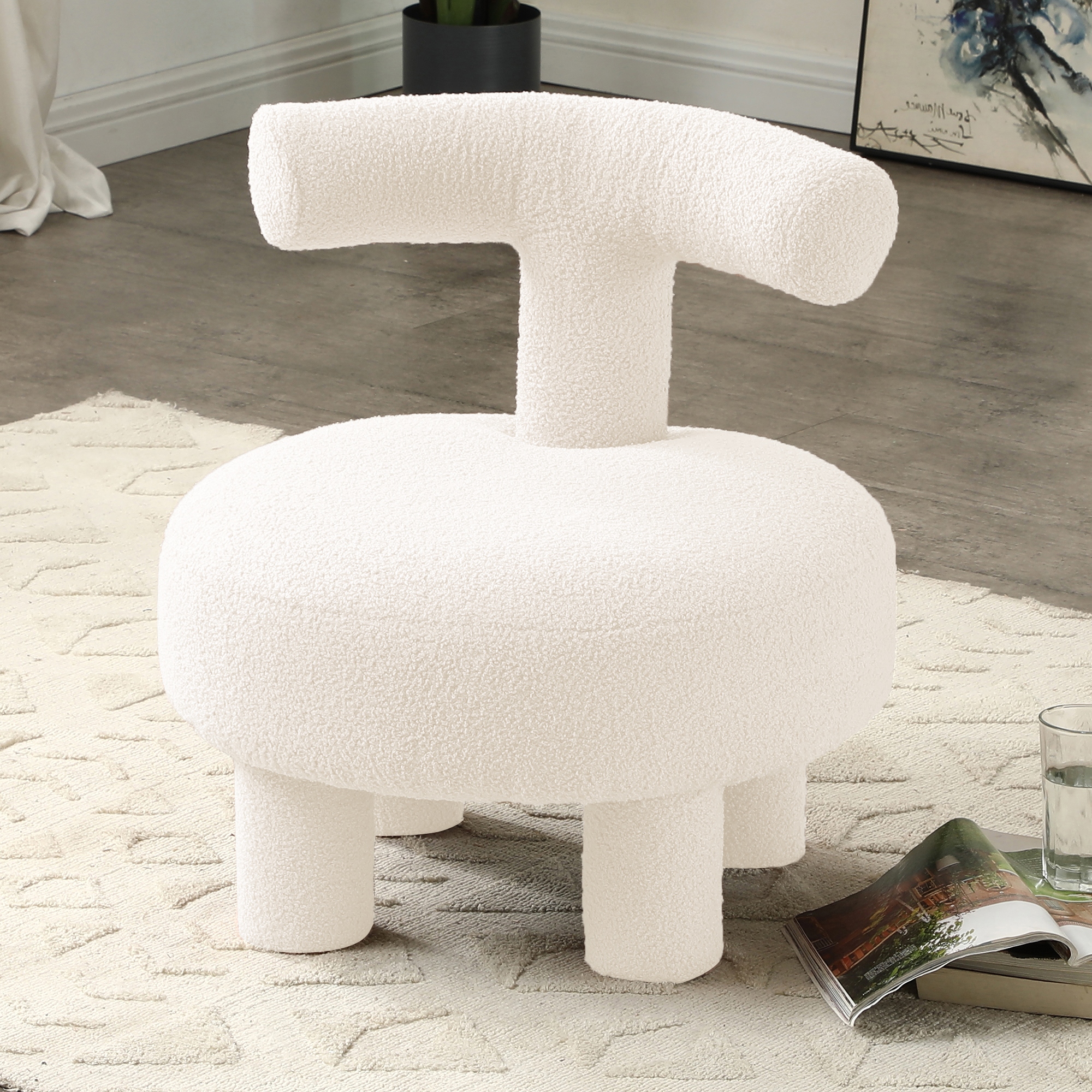 Fuzzy chair for bedroom outlet