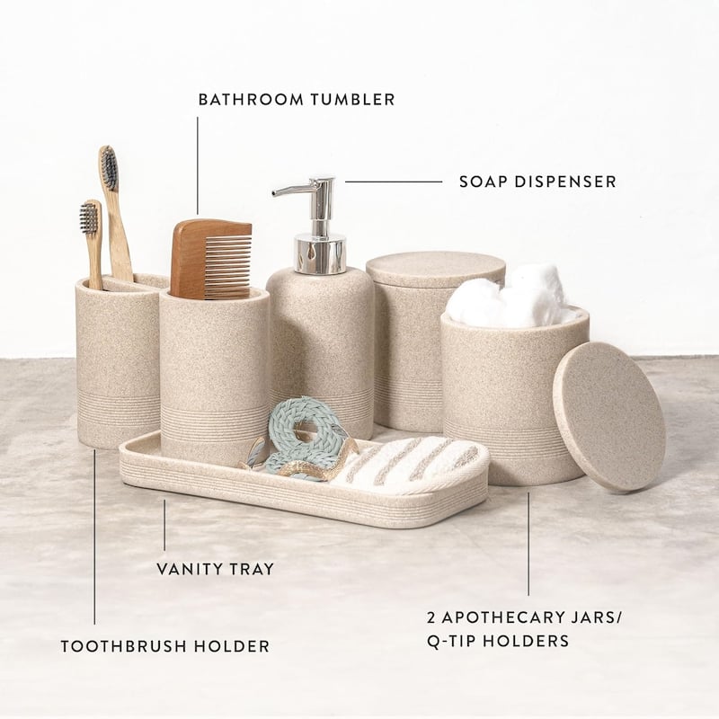 Bathroom Accessories Set 6 Pcs