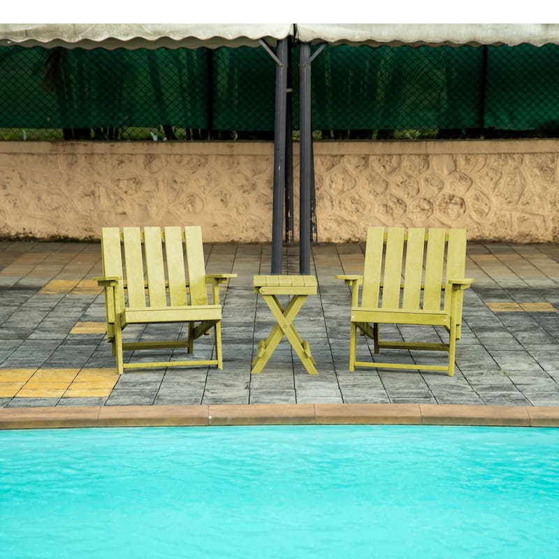 San Juan Fully Assembled All-Weather Recycled HDPE Outdoor Folding Bistro table
