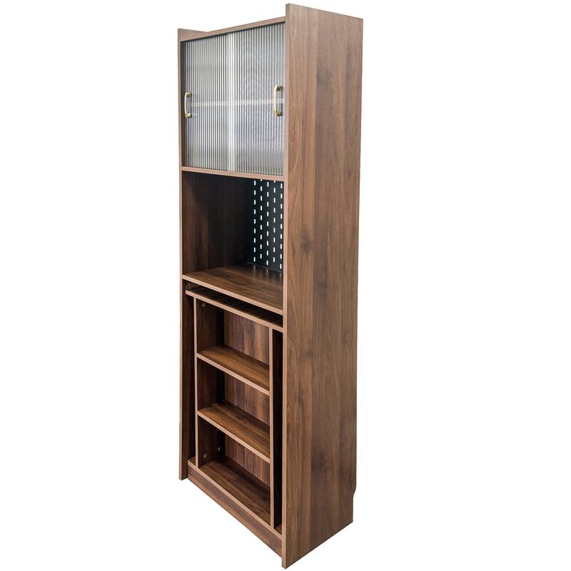 Folding Desk with Storage Space Saving Foldable Computer Desk Small Spaces Home Office Bedroom