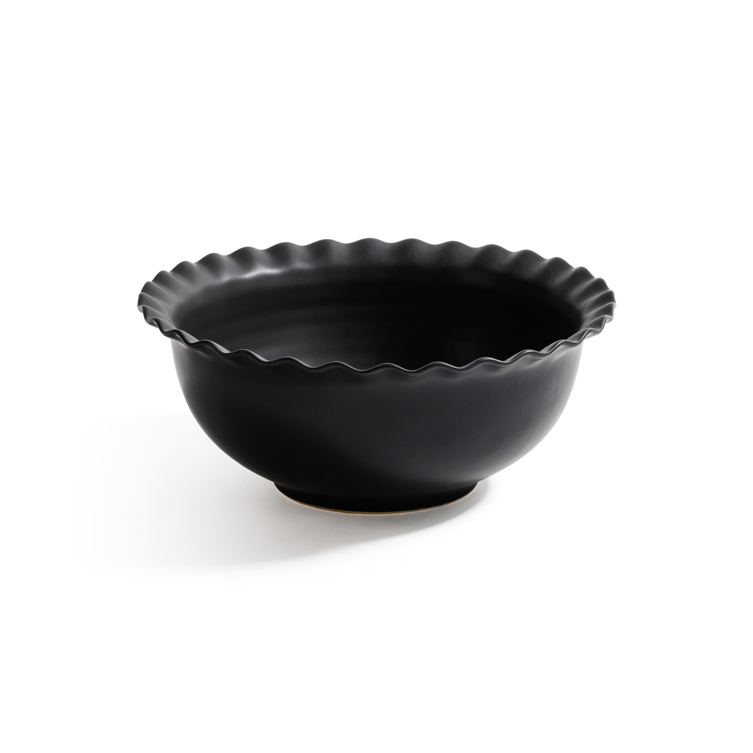 Montecito Ruffled Rim Ceramic Bowl