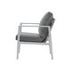 preview thumbnail 5 of 13, 34"H Aluminum Lounge Chair with Sleek Rope Accents and Comfortable Cushions, Perfect for Modern Outdoor and Indoor Spaces