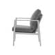 preview thumbnail 5 of 14, 34"H Set of 2 Aluminum Lounge Chair with Sleek Rope Accents and Comfortable Cushions, for Modern Outdoor and Indoor Spaces