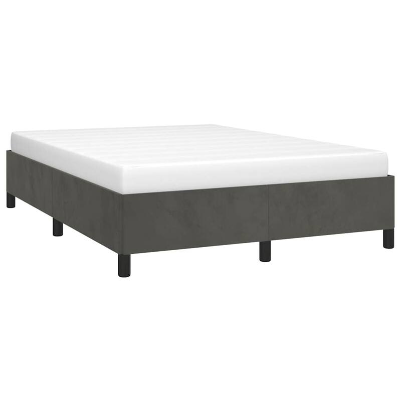 vidaXL Bed Frame, Velvet, No Mattress