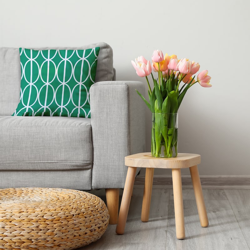 Ovals Go 'Round Decorative Throw Pillow