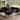 Furniture of America Xenia Modern 3-Piece Chenille Sofa and Ottoman Set