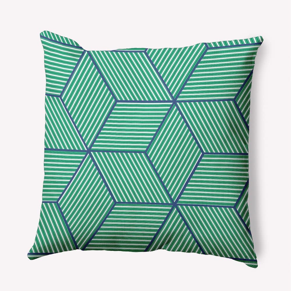 Cube Stack Indoor/Outdoor Throw Pillow