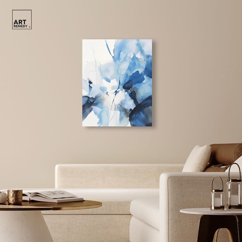 Fleur Bleue II Canvas by Art Remedy, Gallery Wrapped