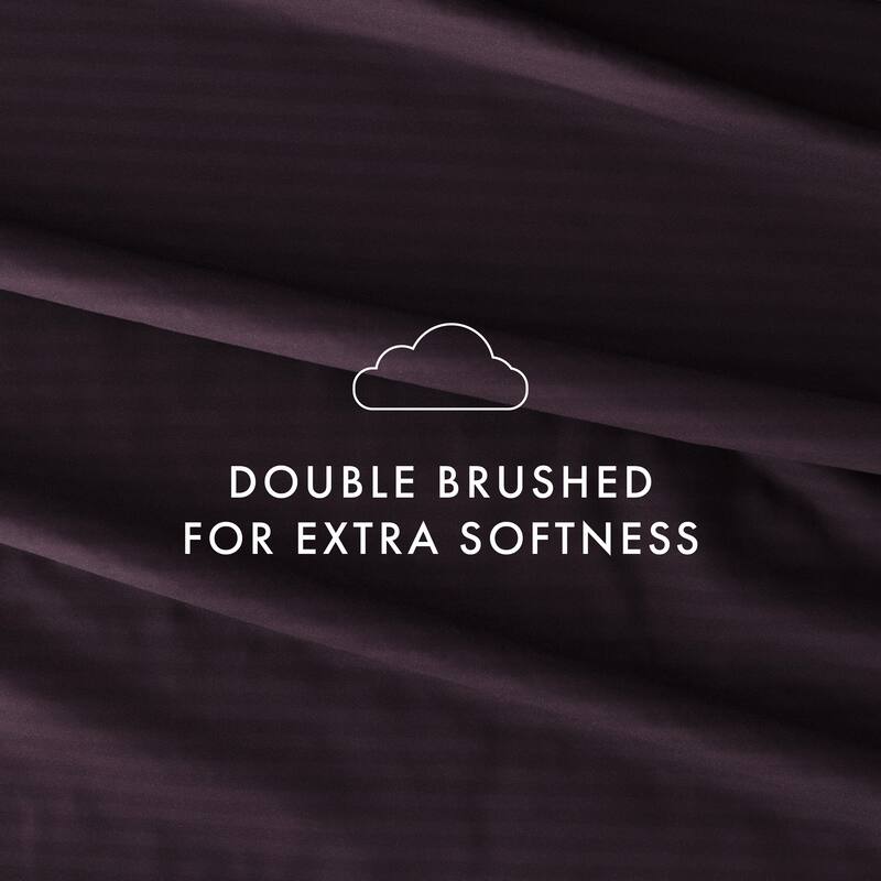 Soft Essentials Stripe Pattern 4-piece Deep Pocket Bed Sheet Set