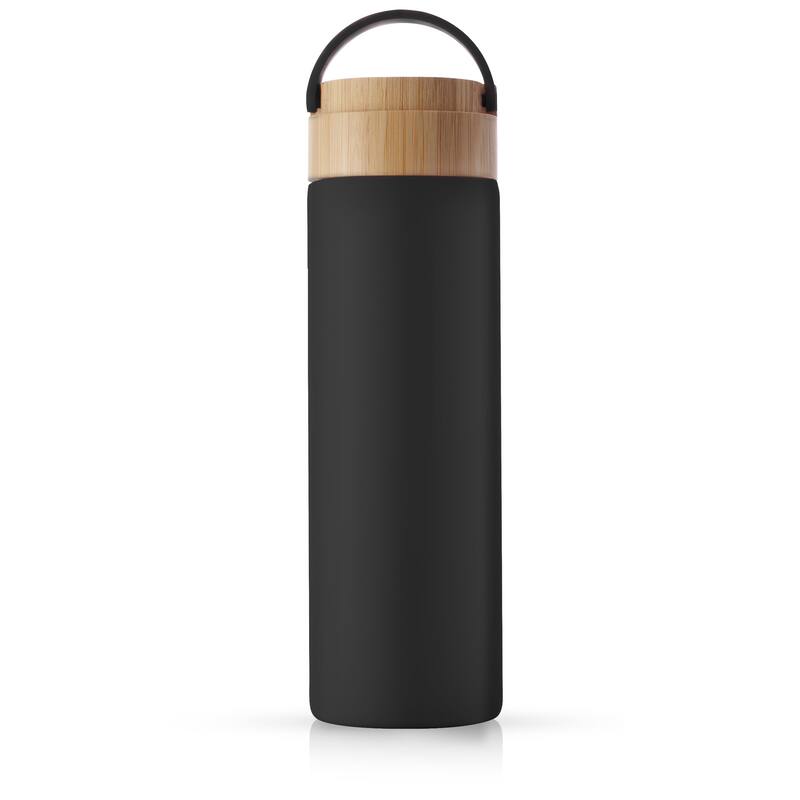 JoyJolt Glass Water Bottle with Carry Strap & Silicone Sleeve - 20 oz - 20 oz