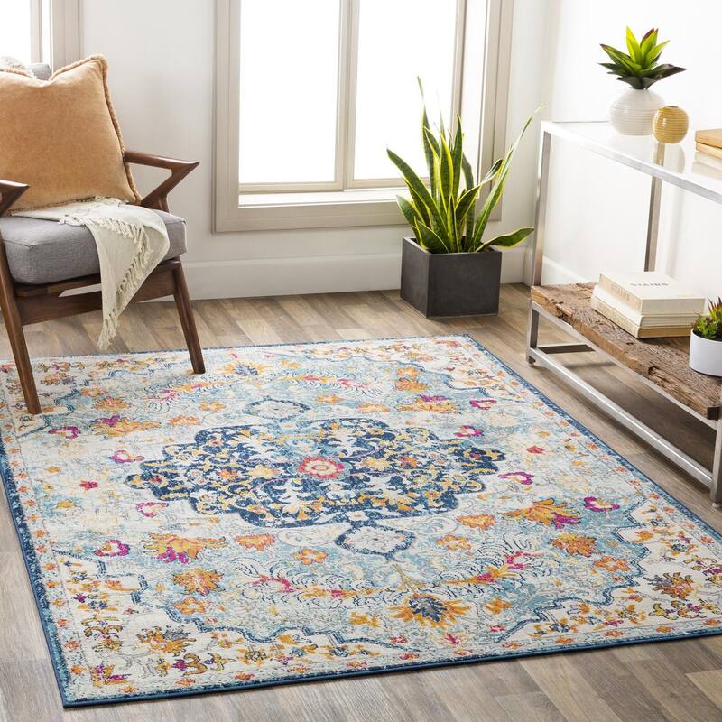 Livabliss Vintage Floransa Medallion Area Rug