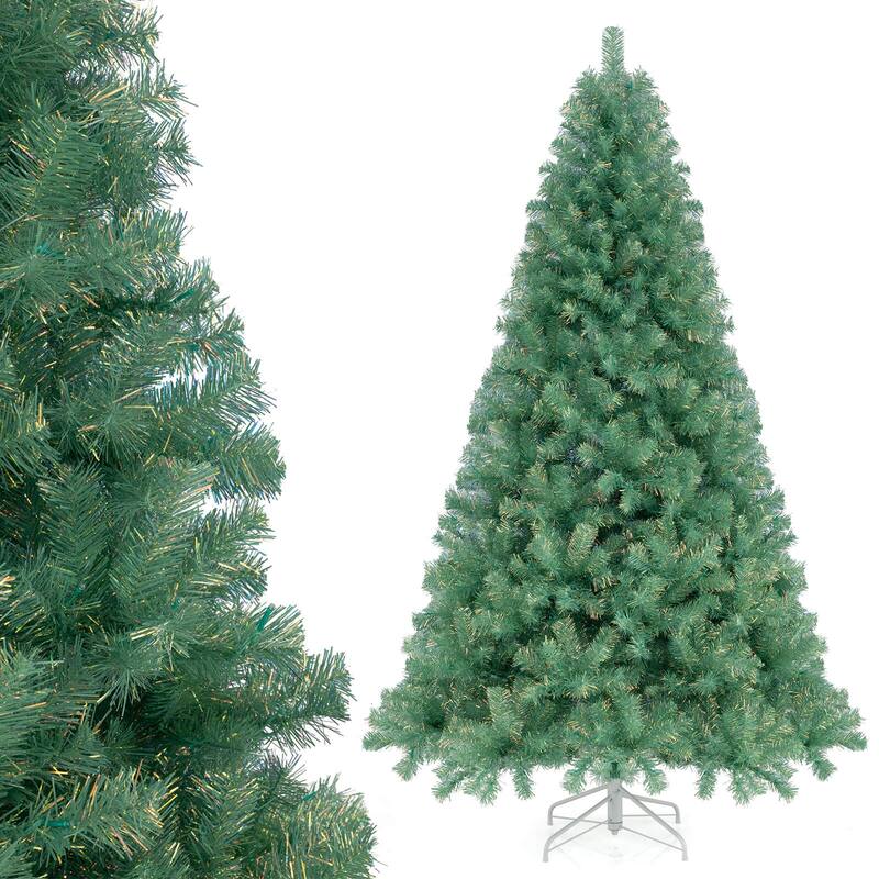 Costway 6.5 FT/7.5 FT Artificial Xmas Tree with 250/550 White LED - See Details