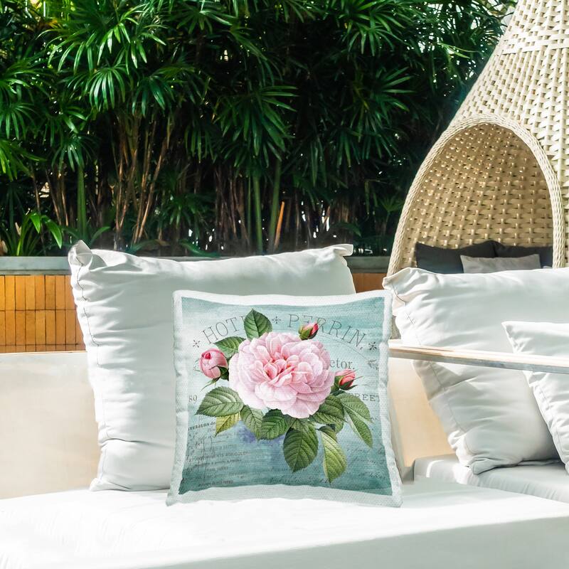 Stupell Bright & Rustic Tropical Bloom Printed Outdoor Throw Pillow Design by Susan Arnot