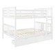 preview thumbnail 8 of 10, Full over Full Bunk Bed with 2 Drawers and Ladder for Bedroom
