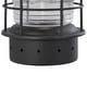 preview thumbnail 8 of 6, VAXCEL Hyannis 18 in. H 1-Light Black Coastal Outdoor Wall Sconce, Durable Steel, Clear Ribbed Glass Shade, LED Compatible