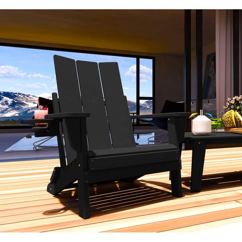 Polydun All Weather Poly Outdoor Adirondack Chair - Foldable