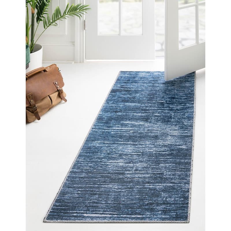 Contemporary Kayst Collection Area Rug - Blue - 2'x4'