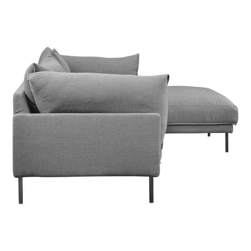 Aurelle Home Modern Deep Seat Chaise Sectional
