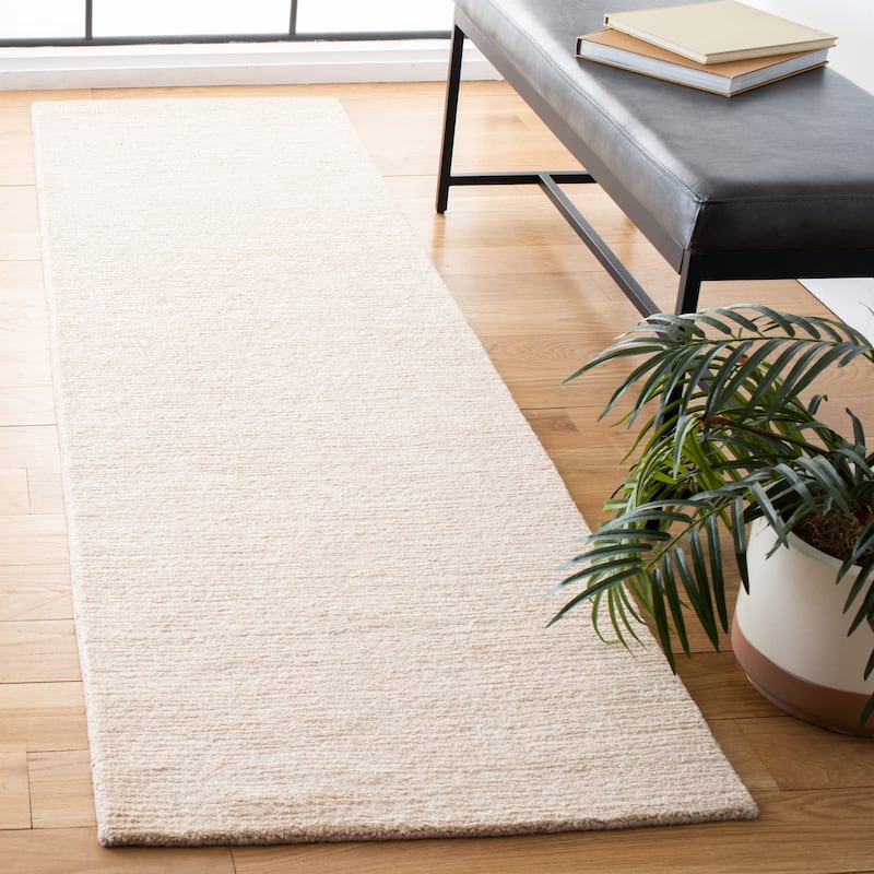 SAFAVIEH Handmade Natural Fiber Najiba Casual Jute Rug - 2'3" x 8' Runner - Light Pink