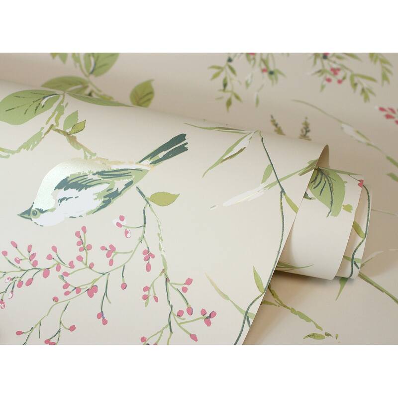 Fine Decor Mariko Neutral Botanical Wallpaper