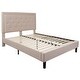 Thumbnail 2, Panel Tufted Upholstered Platform Bed. Changes active main hero.