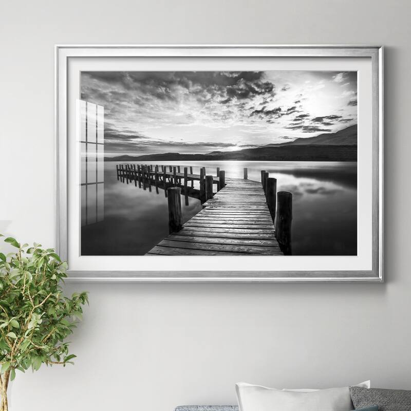 Evening Dock Premium Framed Print - Ready to Hang