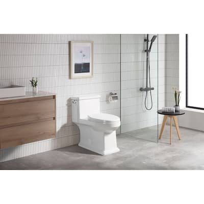 Special Square White One-Piece Toilet