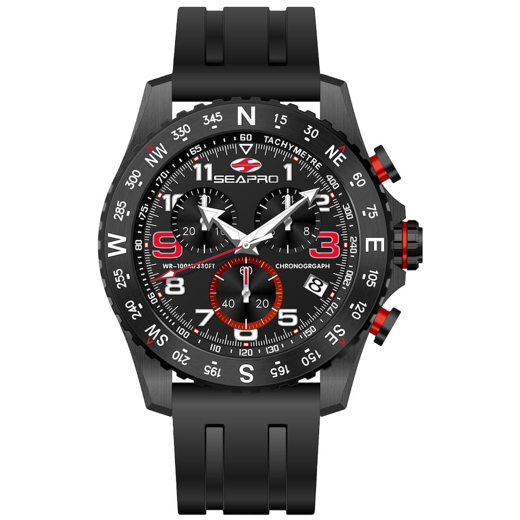 Seapro Men's Gallantry Black Dial Watch - SP9730 - 6 (36)