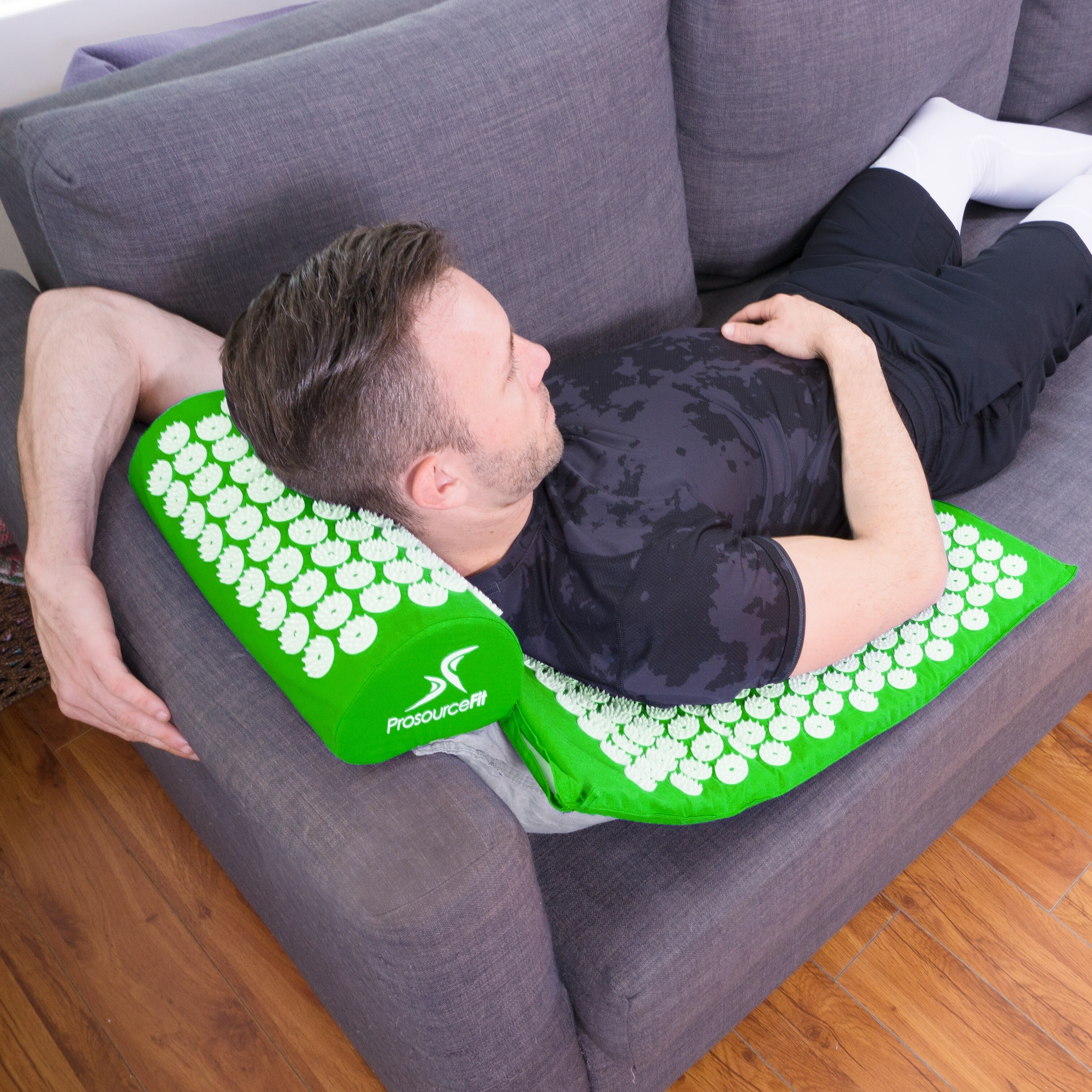 ProsourceFit Acupressure Mat and Pillow Set for Back/Neck Pain Relief 
