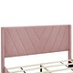 preview thumbnail 4 of 18, Merax Queen Size Linen Upholstered Platform Bed with 3 Drawers