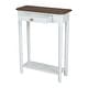 preview thumbnail 15 of 20, Marnie Two-tone 1-drawer Solid Wood Console Accent Table with Shelf by East at Main
