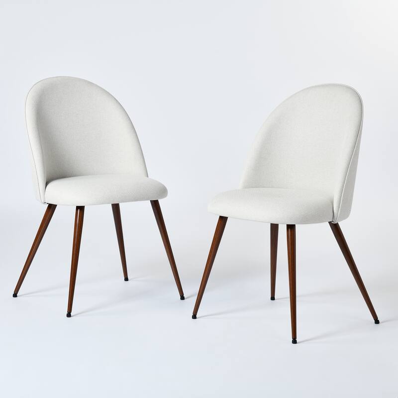 Homy Casa 5-Piece Dining Set with Modern Table and Upholstered Side Chairs