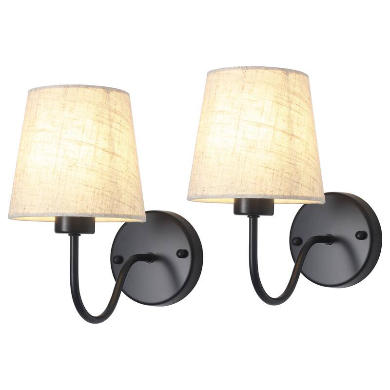 Modern Gold 2-Light Bathroom Vanity Lights, Classic Dimmable Bath Sconce Wall Light - 10.04'' H X 10.78'' W